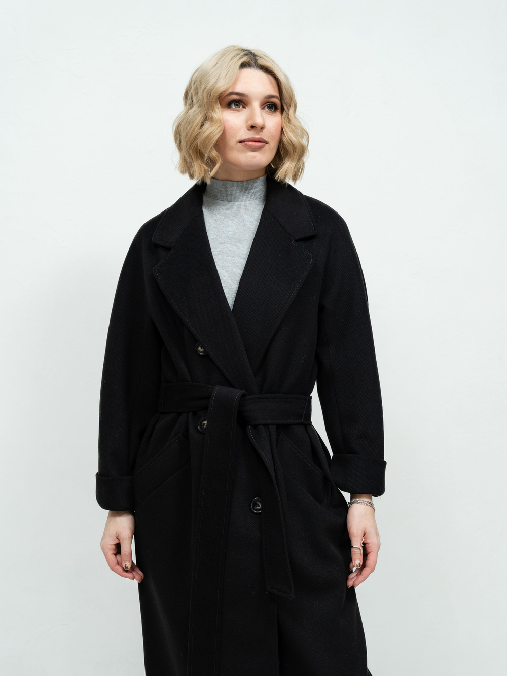 Пальто женское демисезонное осеннее весеннее шерстяное длинное
