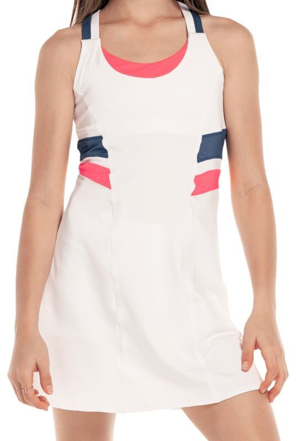 Платье для девочки теннисное Lucky in Love Palms D'Amour Fast Rally Dress - white
