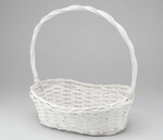 Корзина 45х28/15см Ива с ручкой (Белый)