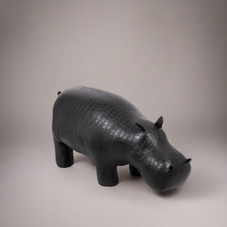 Банкетка Пуф Бегемот Черный большой