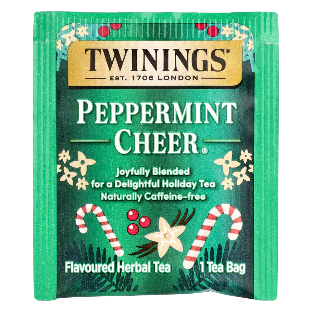 Twinings, ароматизированный травяной чай, с перечной мятой, без кофеина, 20 чайных пакетиков, 40 г (1,41 унции)