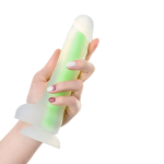 Прозрачно-зеленый светящийся в темноте фаллоимитатор 20см ToyFa Beyond Wade Glow 872006