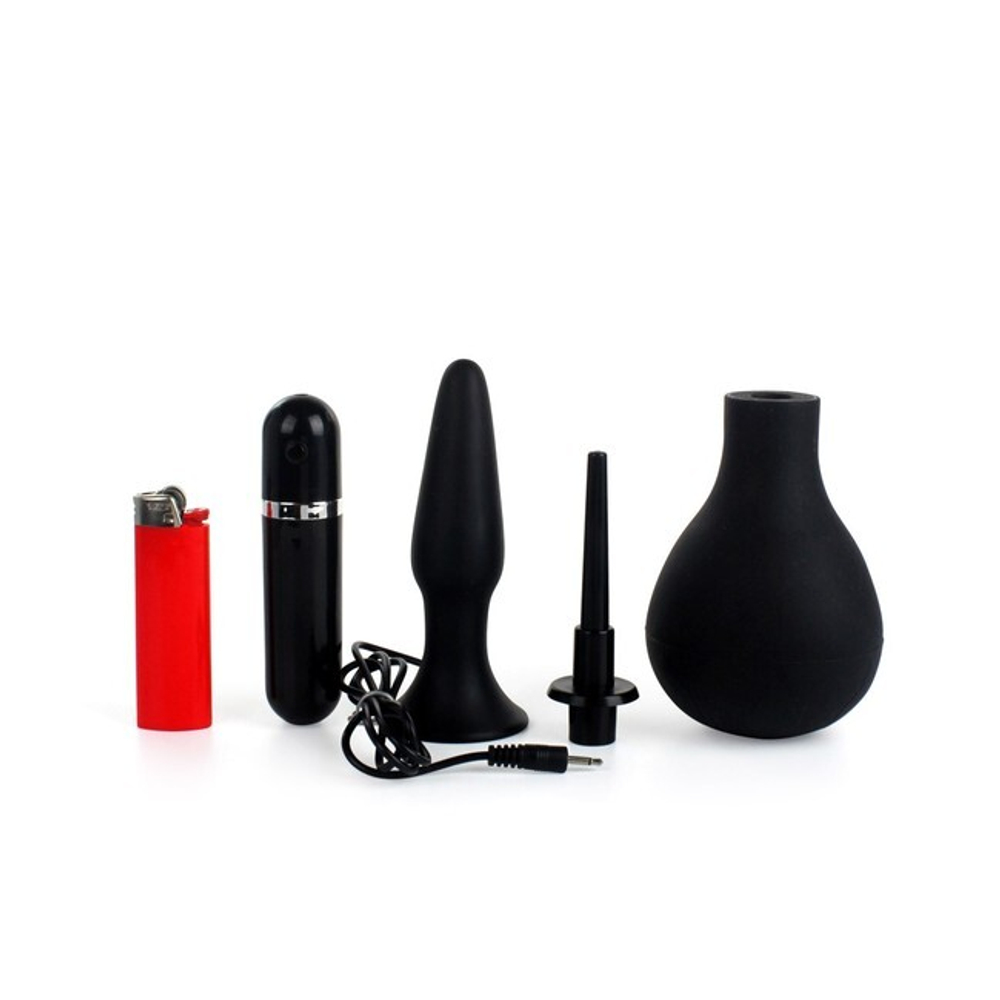 Анальный набор Advanced Anal Explorer Kit (10 режимов) (Цвет: черный)