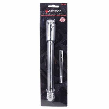 Метчикодержатель трещоточный реверсивный Т-образный ( L-240мм, М3-М8), в блистере Forsage F-881240