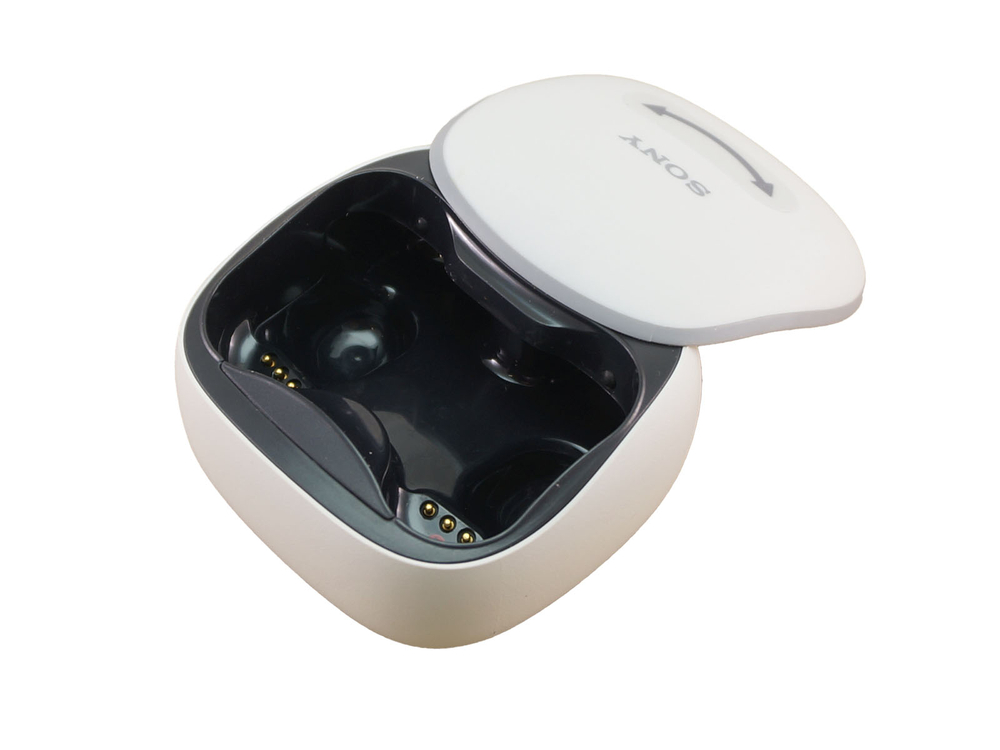 Кейс для наушников Sony WF-SP700N серый, б/у