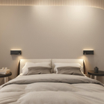 Светильник настенный CHARGELUX, с функцией беспроводной зарядки, USB-A , 3Вт+8Вт, 3000К, правый, алюминий, черный