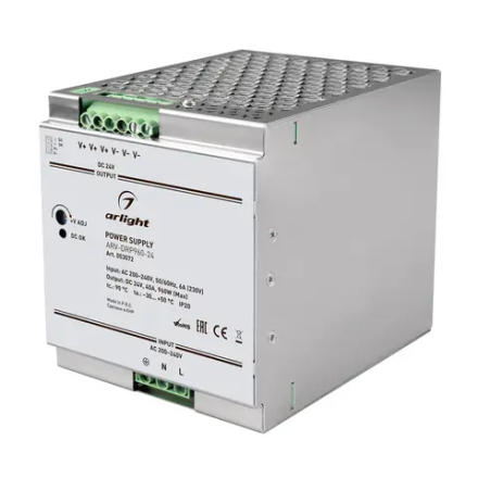 Блок питания ARV-DRP960-24 (24V, 40A, 960W, PFC) (Arlight, IP20 Металл, 5 лет) 053072