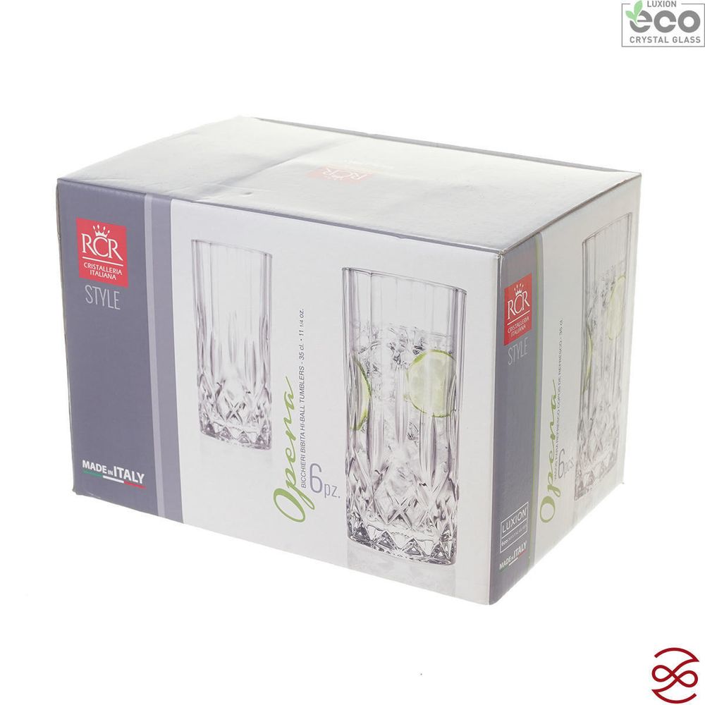 Набор стаканов для воды RCR Opera 360 мл (6 шт)