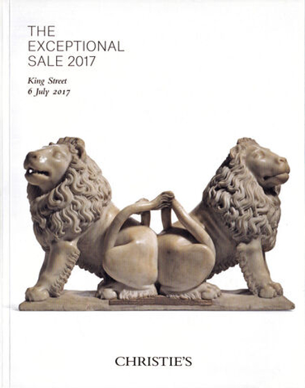 Каталог аукциона Christie's, Лондон, Исключительные торги 2017 от 6 июля 2017 года