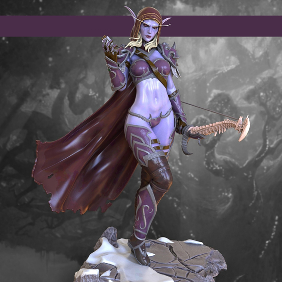 Sylvanas with topless ver. - World of Warcraft