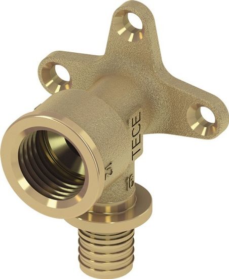 Уголок с креплением TECEflex 20x3/4" ВР с внутренней резьбой латунный (арт. 768525)