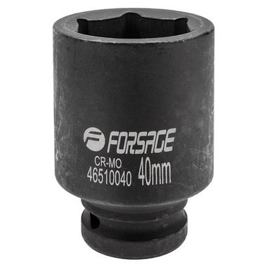 Головка ударная глубокая 40мм (6гр.), 3/4'' Forsage F-46510040