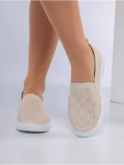 Мокасины летние с перфорацией