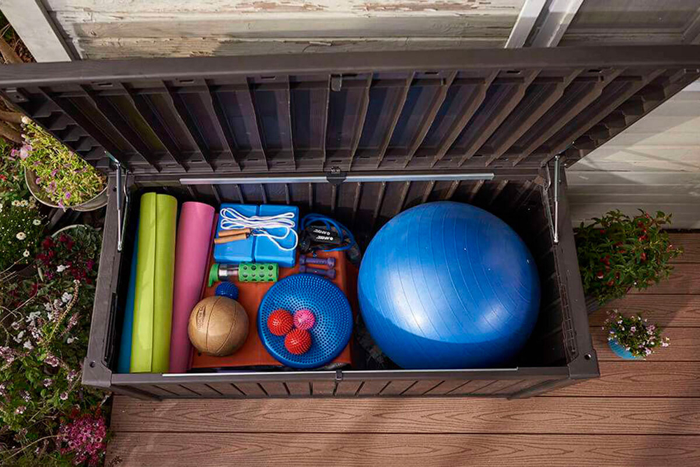 Сундук Keter Rockwood, 570 л, коричневый