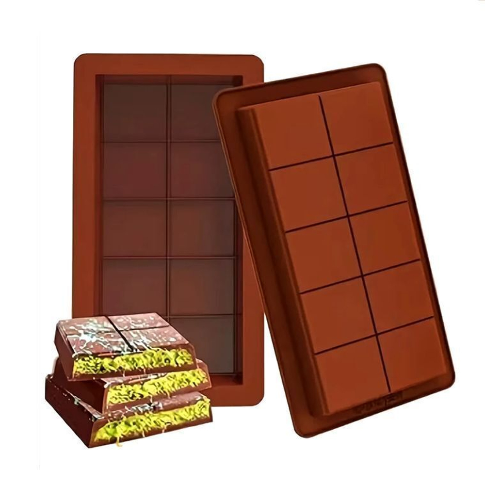 Силиконовая форма для Дубайского шоколада «Плитка»