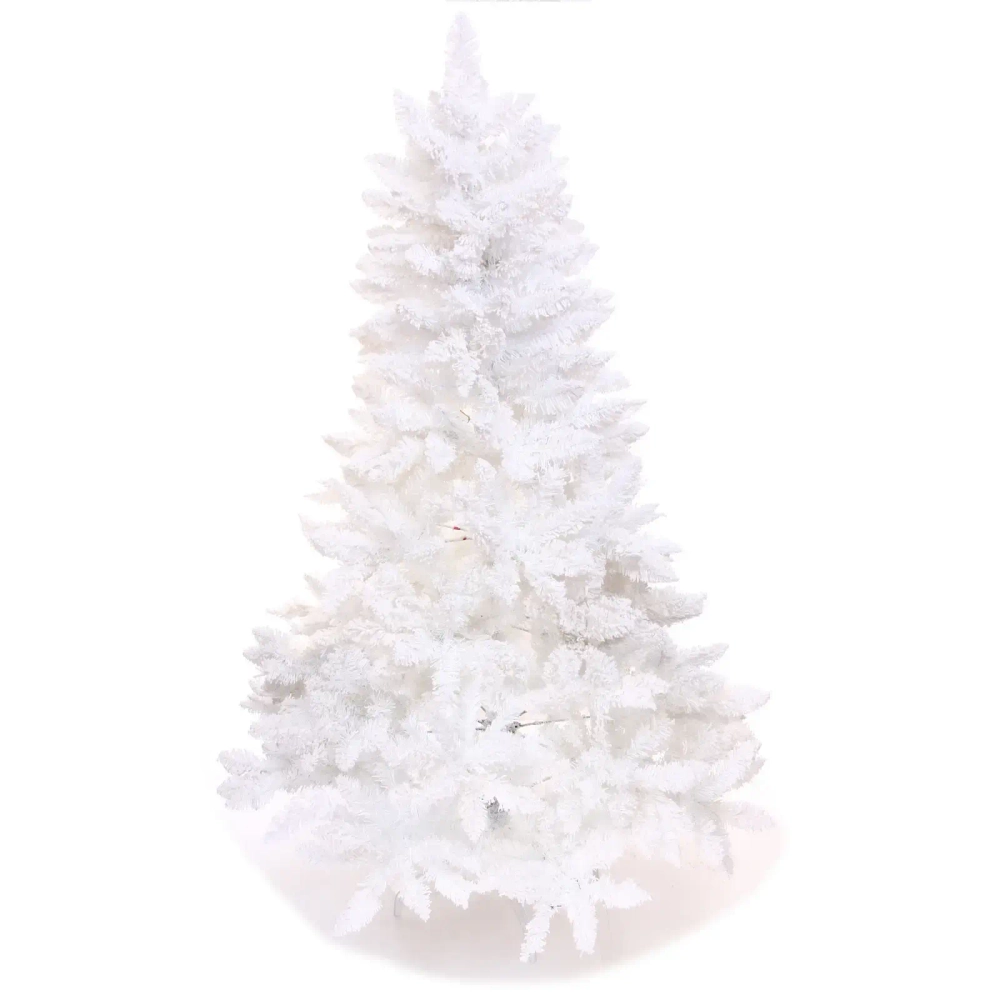 Ёлка «Звон вьюги» 150 см, ПВХ (482 веток), белый иней, Белый