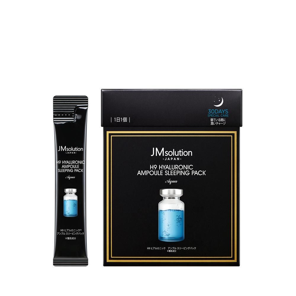 Крем для лица ночной c гиалуроновой кислотой JMSOLUTION H9 Hyaluronic Ampoule Sleeping Pack 4 мл