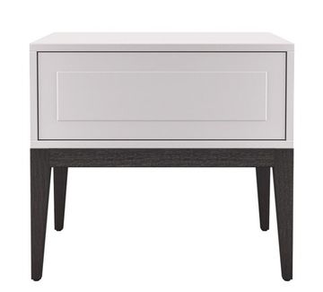 Прикроватная тумбочка MARBELLA, MOD INTERIORS цвет серый/черный