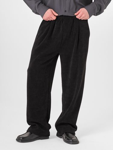 Черные велюровые брюки LEROY