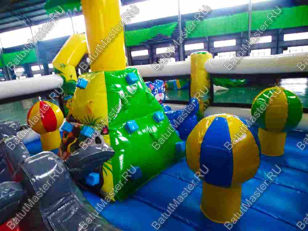 Надувной батут-горка "Сказочная поляна" 9*5*3,1 м