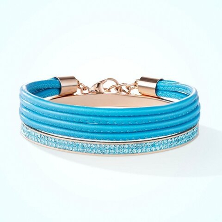 Браслет Coeur de Lion Aqua 17 см 0214/33-2000 цвет голубой