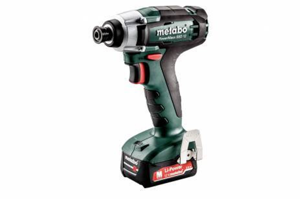 Гайковерт Metabo PowerMaxx SSD 12 2.0Ач х2 кейс 601114500