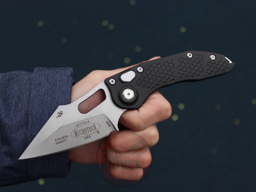 Нож Microtech Stitch Black A+++ 169-10AP