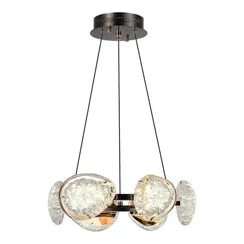 SL6018.203.48 Светильник подвесной ST-Luce черный/ золотистый / прозрачный LED 1*48W 4000K MYSTERY