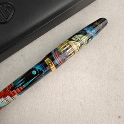 Коллекционная ручка роллер Aurora "Москва" с ручной росписью в футляре