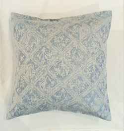 Подушка 40х40 Leitner Aquarell серая/голубая