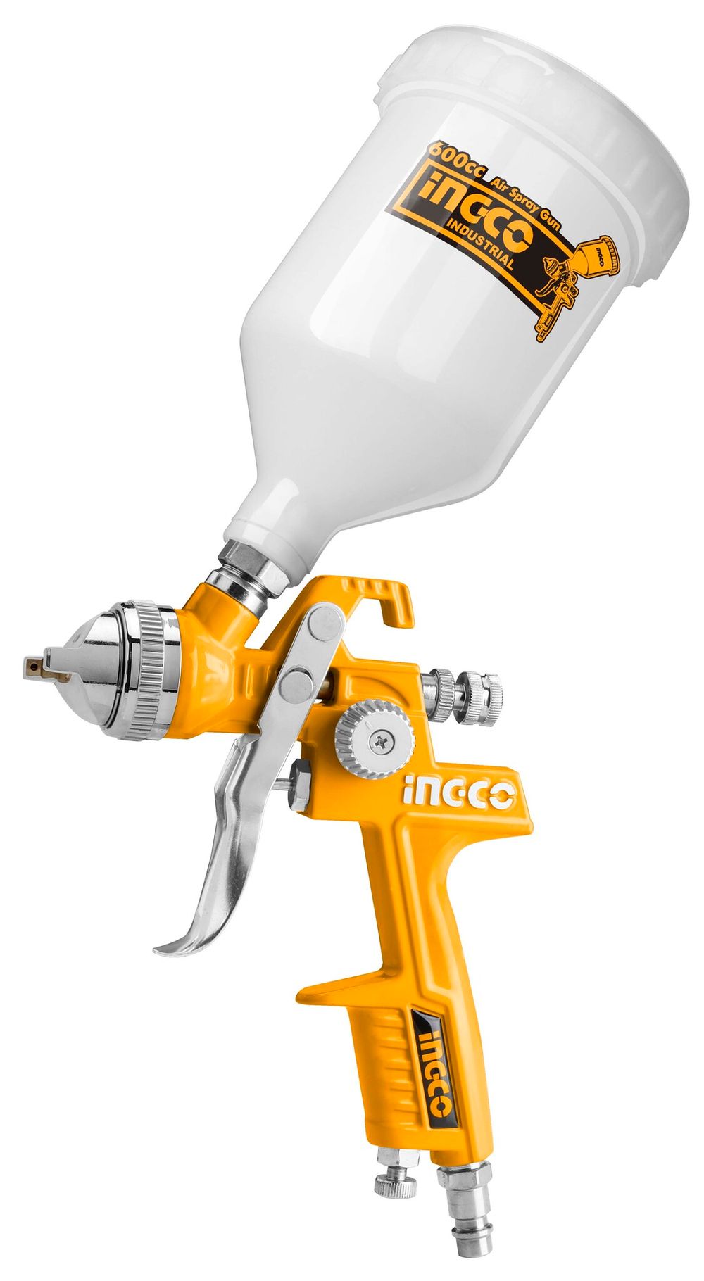 Краскопульт пневматический 600 мл. 1,4 мм INGCO ASG1061 INDUSTRIAL
