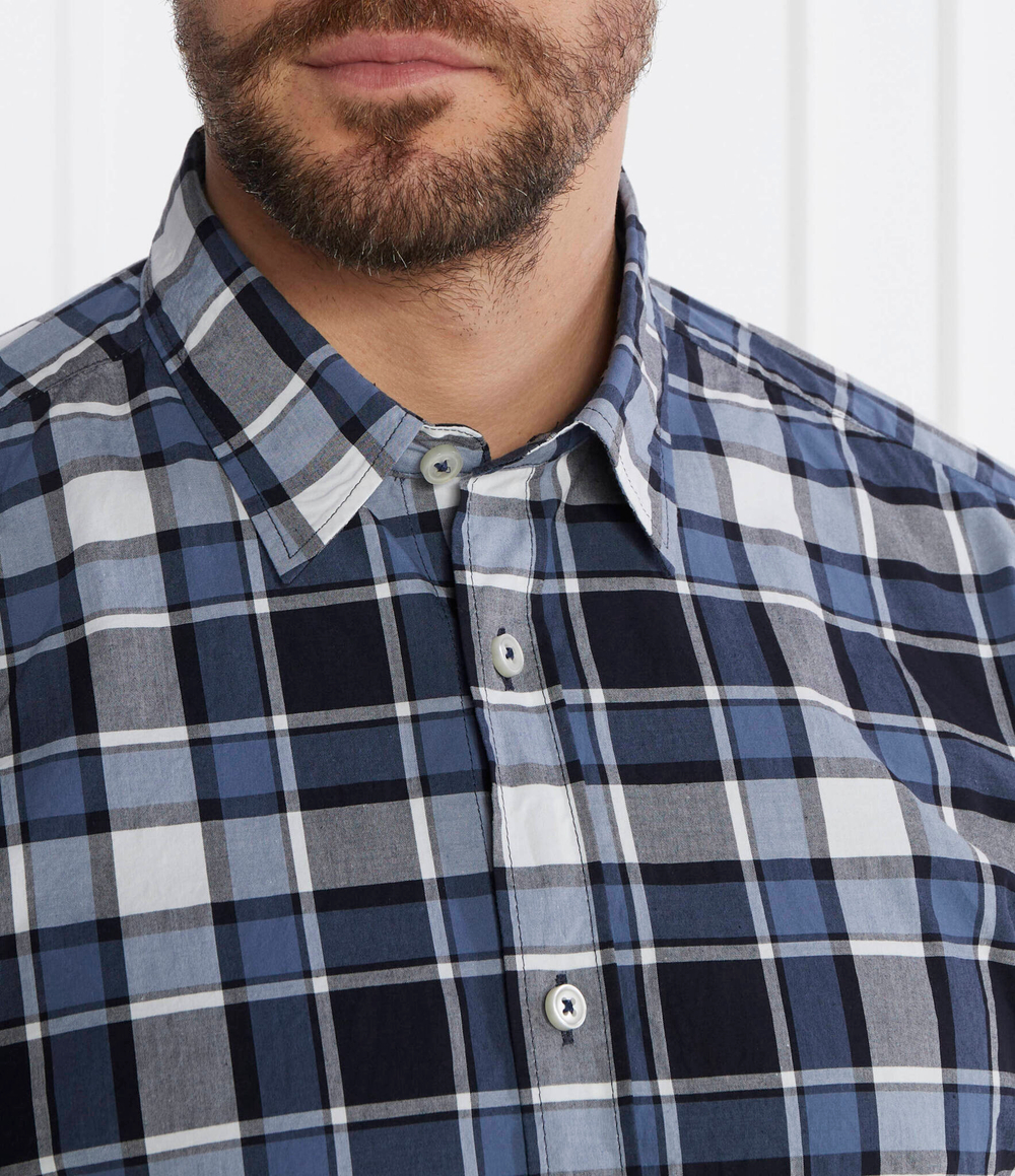 Рубашка S-LIAM BOSS BLACK - темно-синий(50508707)