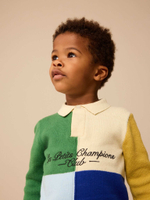 Поло с длинным рукавом для мальчика Next E27-763, Молочный, Зеленый