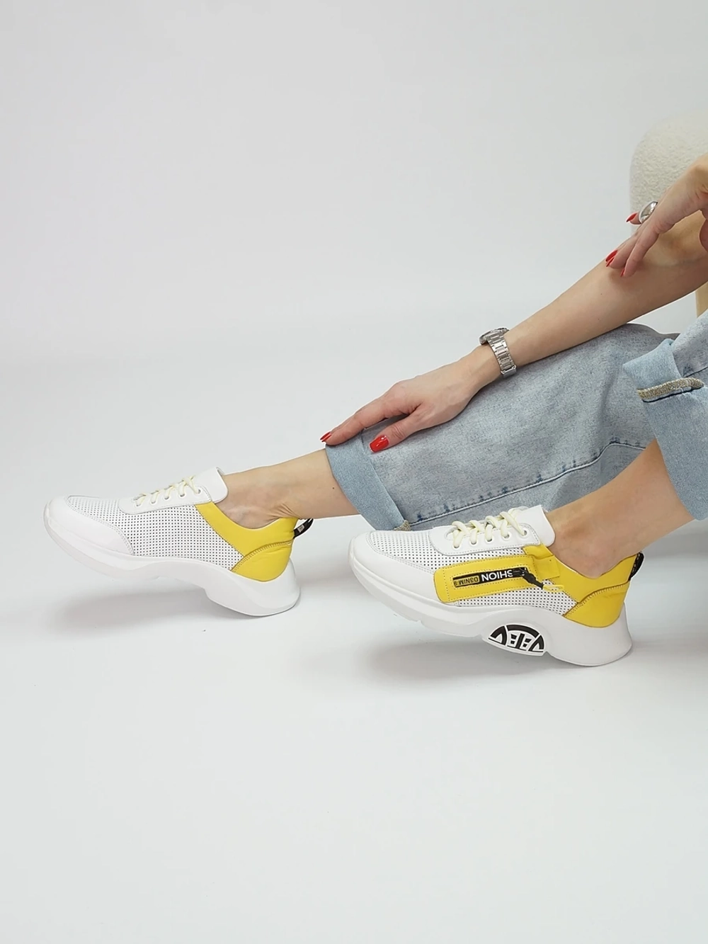 Кроссовки женские летние натуральная кожа