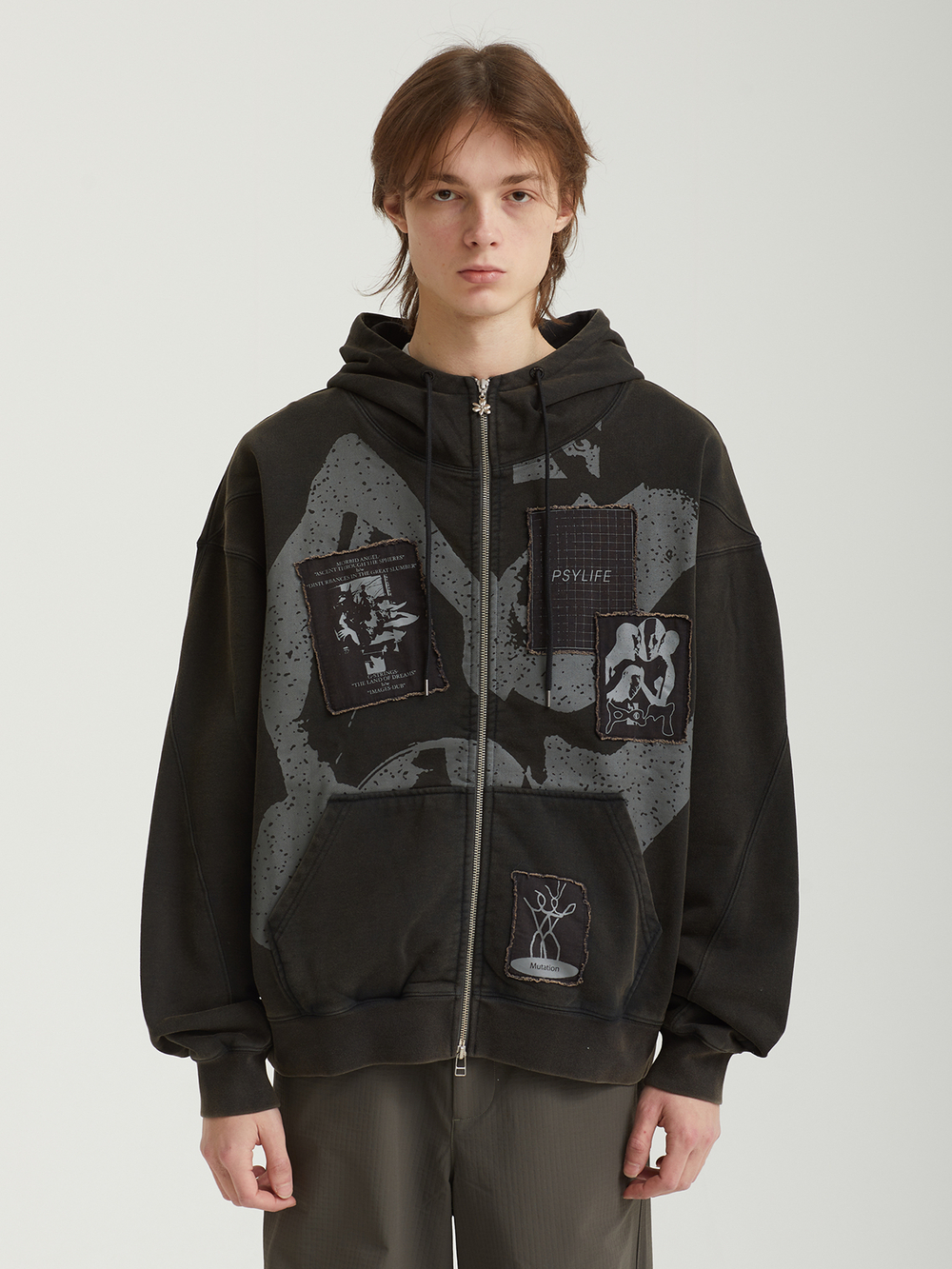 Мужская Толстовка Post Work Zip Thru