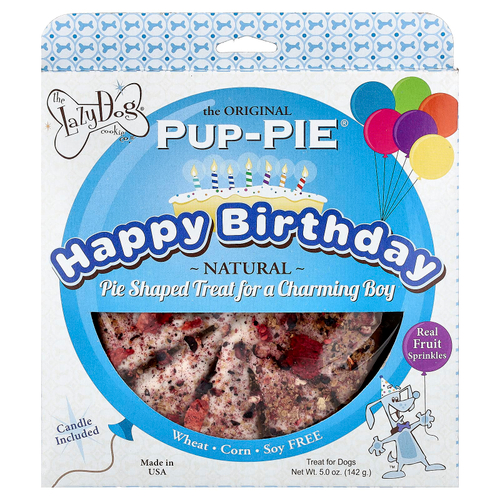Lazy Dog Cookie, Pup-Pie®, лакомство для собак, с Днем рождения, очаровательный малыш, 142 г (5 унций)