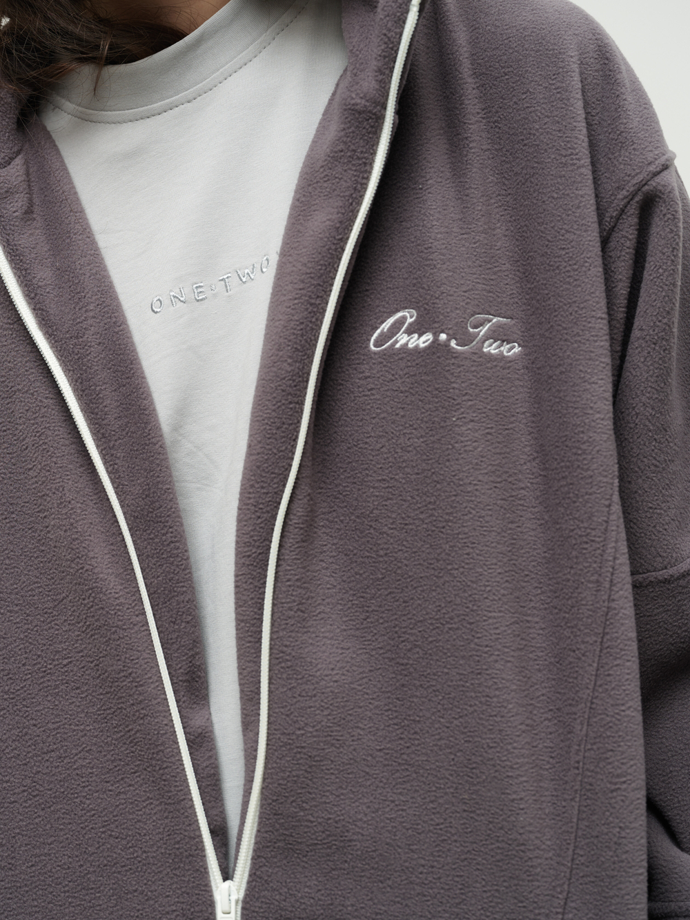 Zip-Up Sweatshirt Grey Excalibur