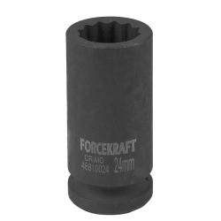 Головка ударная глубокая 3/4'', 24мм (12гр.) FORCEKRAFT FK-46810024