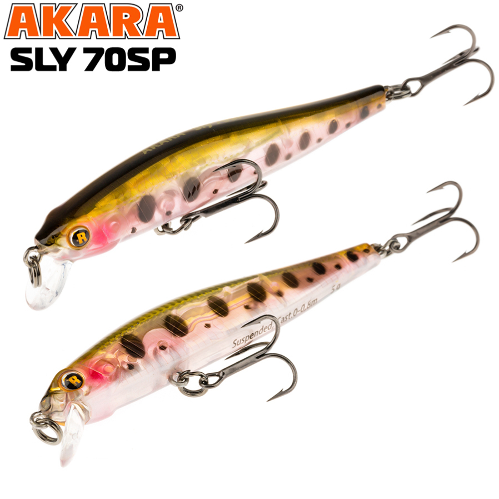 Воблер Akara Sly 70SP 5 гр. (3/17 oz 2,8 in) A95