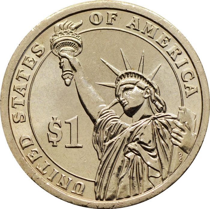 1 доллар (dollar) 2010 P США «Президент США - Миллард Филлмор (1850-1853)»