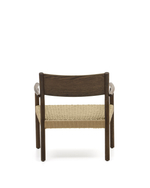 Yalia Кресло из массива дуба с отделкой из ореха и сиденьем из 100% веревки