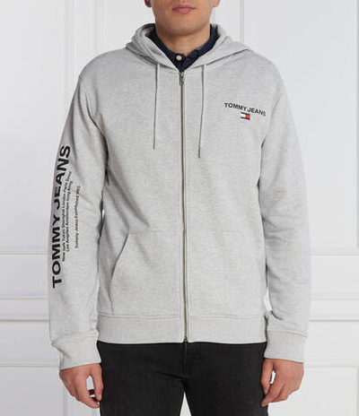 Худи ENTRY ZIP-THRU HOODIE Tommy Jeans - серый(DM0DM17783)