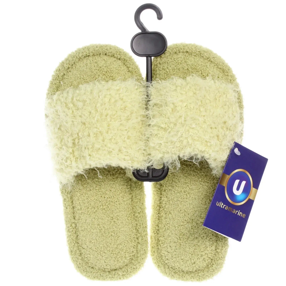 Тапочки женские домашние «COMFORT», цвет зелёный, р-р 36-37