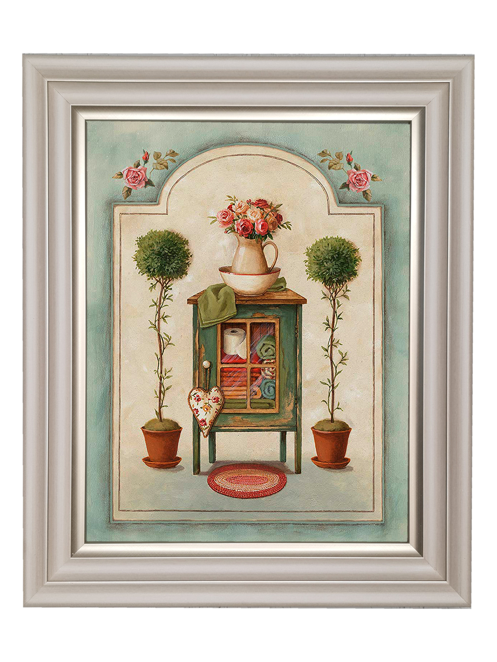 Картина на стену для интерьера на холсте в раме 26*32 см "Милый дом"