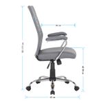 УЦЕНКА-Кресло руководителя Helmi HL-E42 "Express", экокожа серая