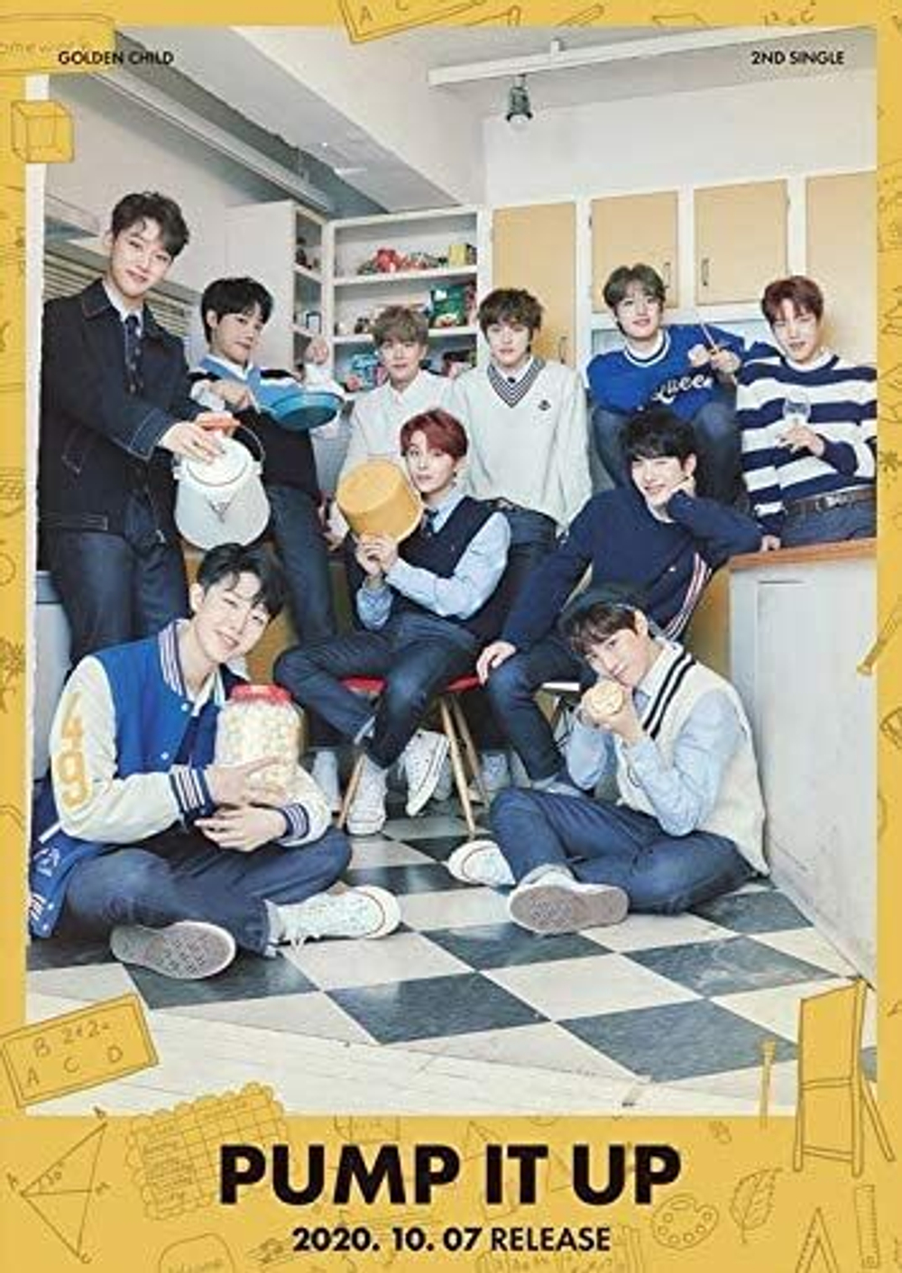 Альбом Golden Child - Pump It Up 2nd Single Album 3 Version SET