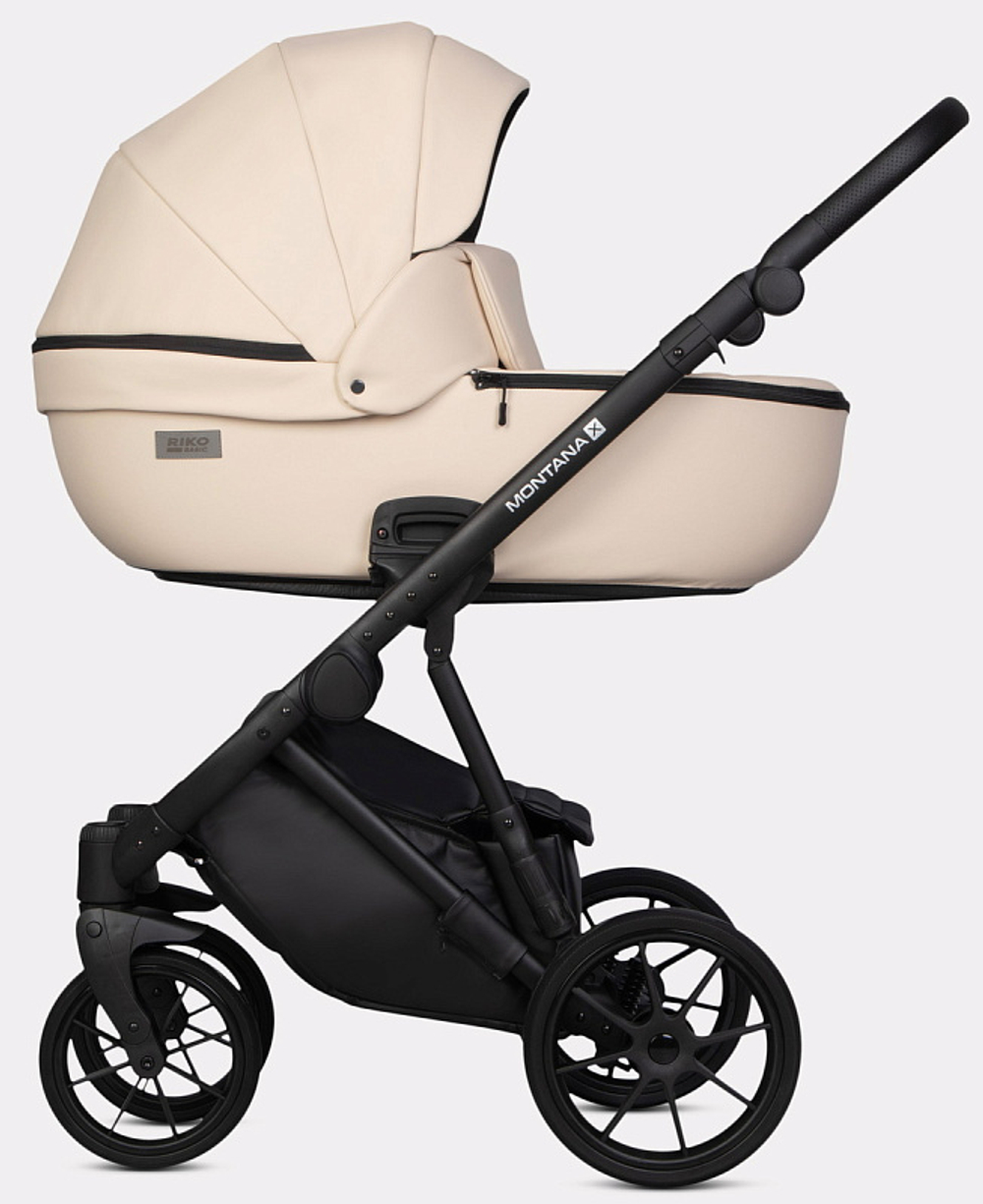 Детская коляска Riko Basic Montana X Ecco 2 в 1 15 Ivory beige (бежевый)