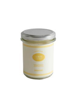 Zara Home Свеча ароматическая Lemon Candied 130 г, растительный воск, аромат свежий цитрусовый, Горчичный