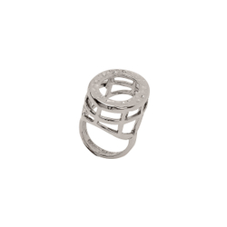 "Гаули" кольцо в родиевом покрытии из коллекции "Элеганс" от Jenavi