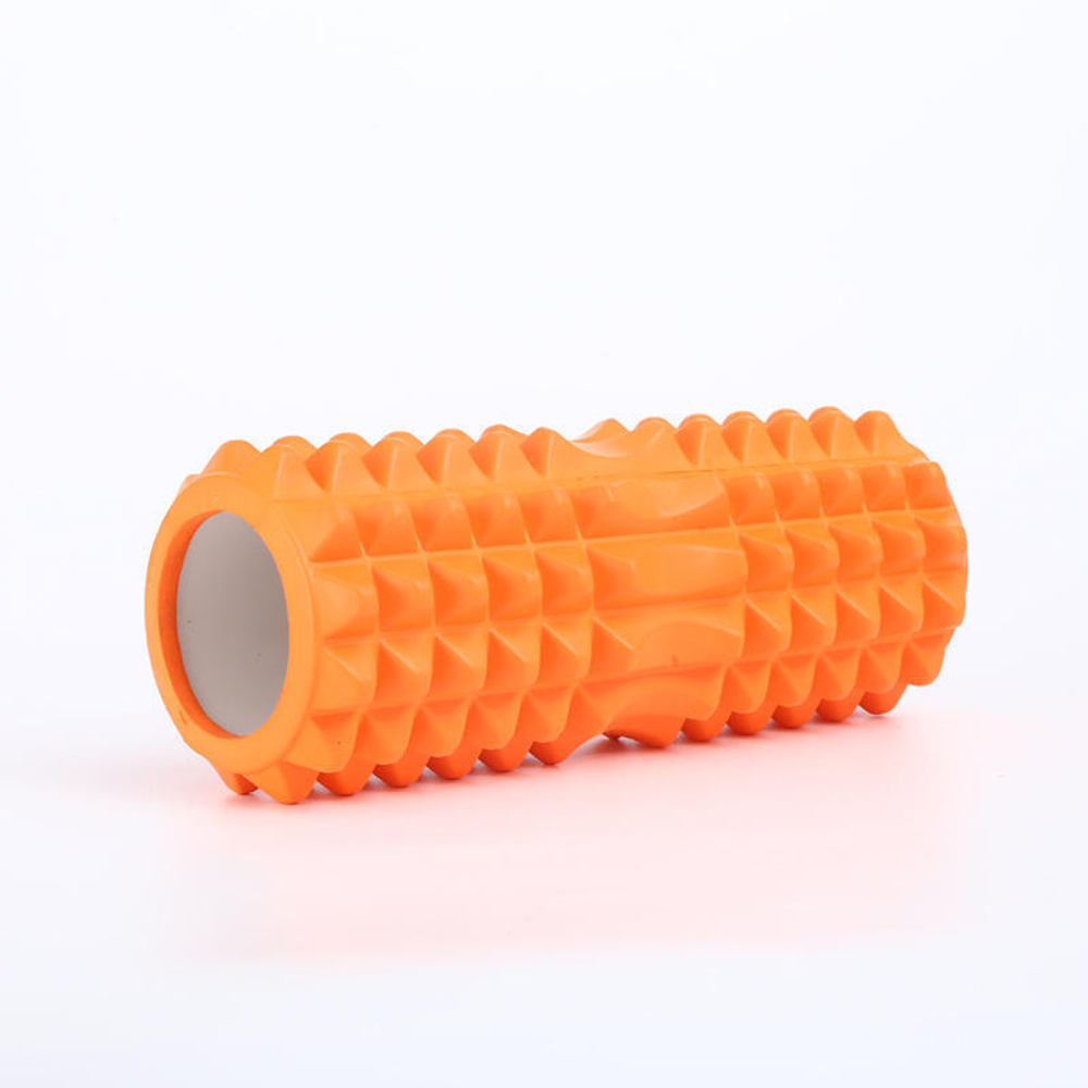 Ролик массажный для йоги MARK19 Yoga Semicircle 33x14 см оранжевый